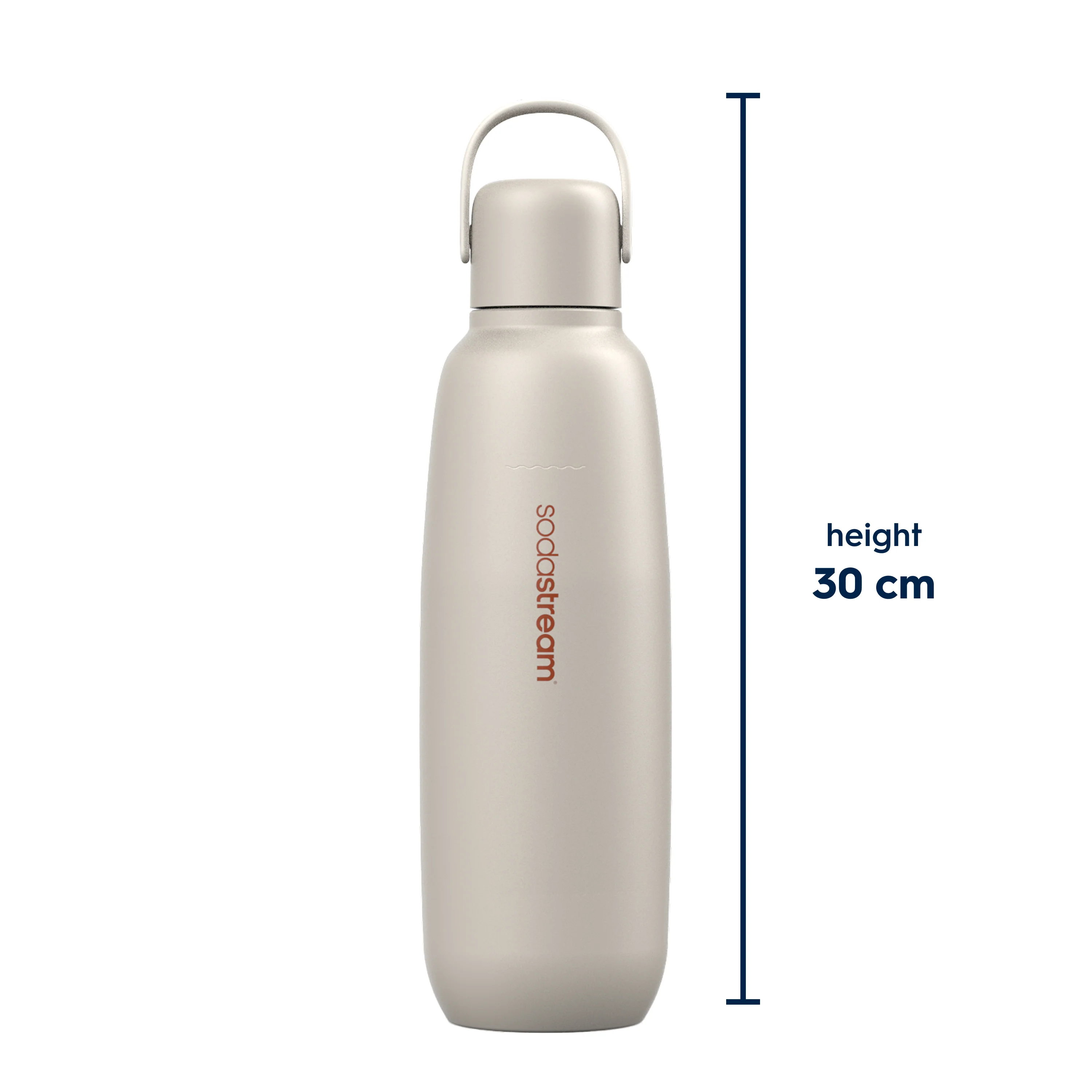SodaStream Fizz & Go Sand Insulated Stainless Steel Sparkling Water Bottle 0.9L - Image 9