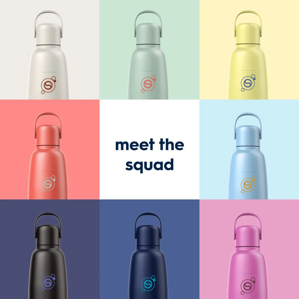 Sodastream Blueberry Fizz & Go® Stainless Steel Bottle 900ml | Insulated Sparkling Drink Bottle - Image 7