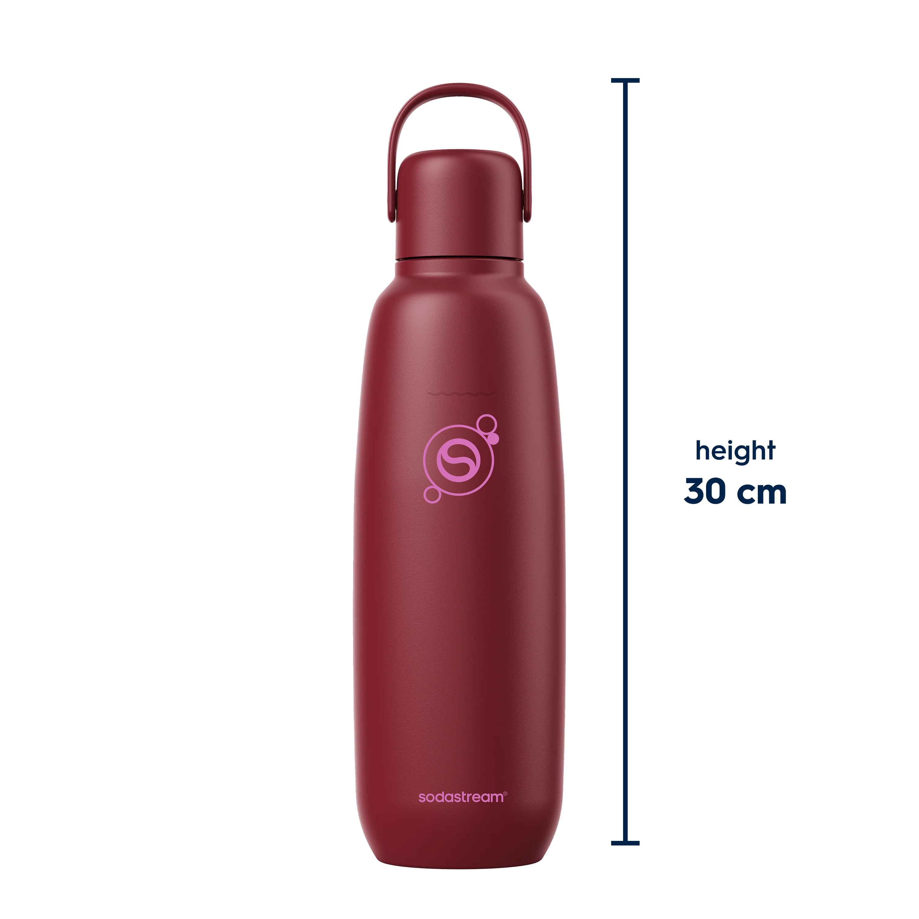Sodastream Pomegranate Fizz & Go® Stainless Steel Bottle 900ml | Insulated Sparkling Drink Bottle - Image 9